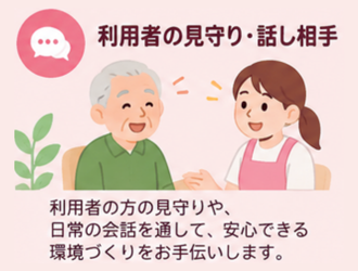 利用者の見守り・話し相手